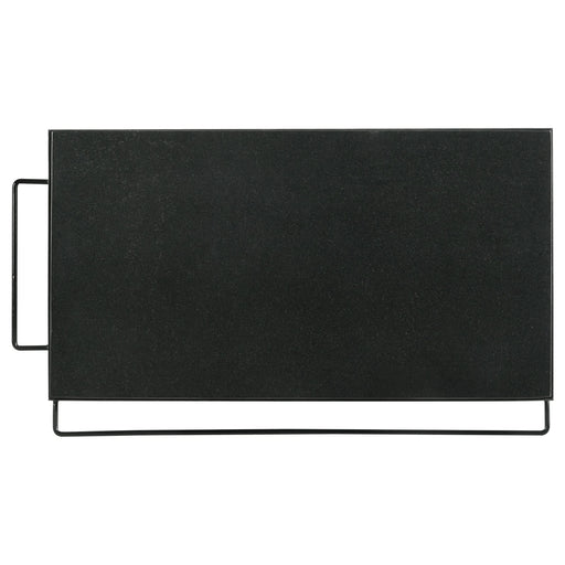 Ingalls Natural and Black Accent Storage Cart with Casters Default -DTYStore