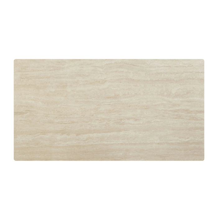 Ingram Ceramic Top & Light Gray Finish Dining Table Default -DTYStore