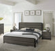 Ioana Antique Grey Finish 3-Piece Wood Bed Room Set, King Size Bed and Two Nightstands Default -DTYStore
