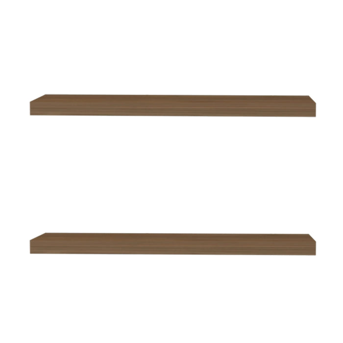 Iva Floating Shelf in Melamine, Mahogany Default -DTYStore