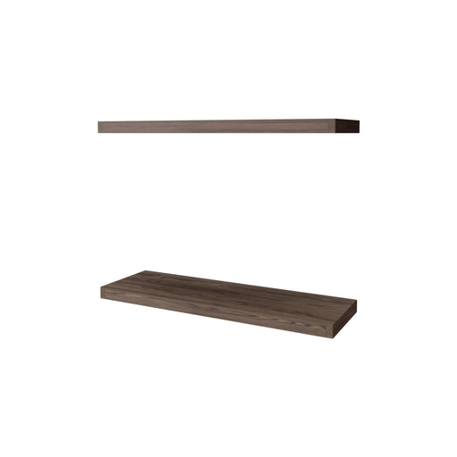 Iva Floating Shelf in Melamine x2, Cognac Default -DTYStore