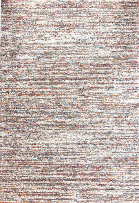 Ivory/Multi Striped Area Rug 5x8 Default -DTYStore