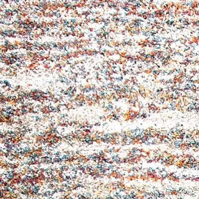 Ivory/Multi Striped Area Rug 5x8 Default -DTYStore