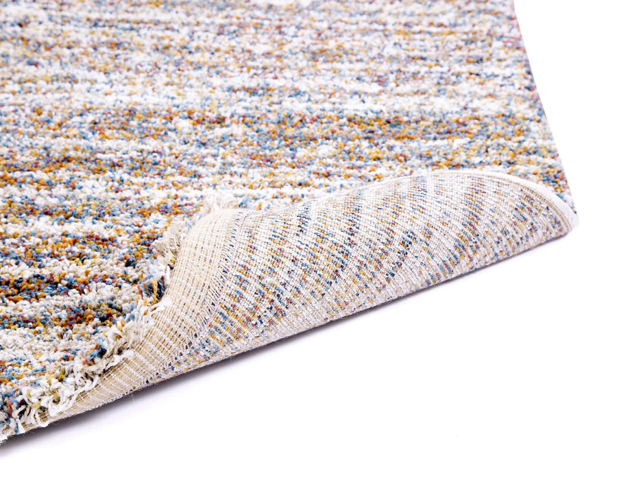 Ivory/Multi Striped Area Rug 8x10 Default -DTYStore