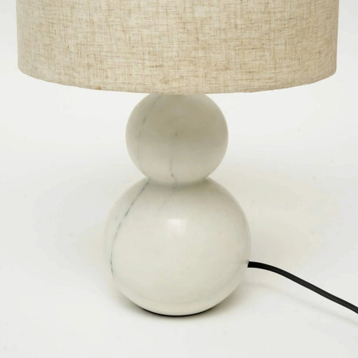 Jack Modern White Marble Table Lamp – Sleek & Stylish Home Lighting-12X12X18' Default -DTYStore