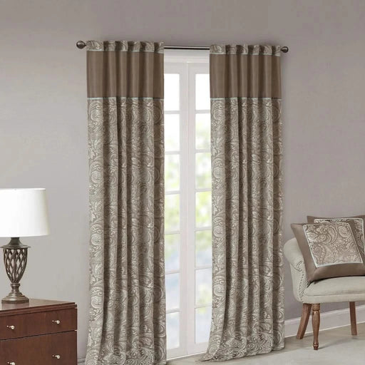 Jacquard Curtain Panel Pair(2 Pcs Window Panels) Default -DTYStore