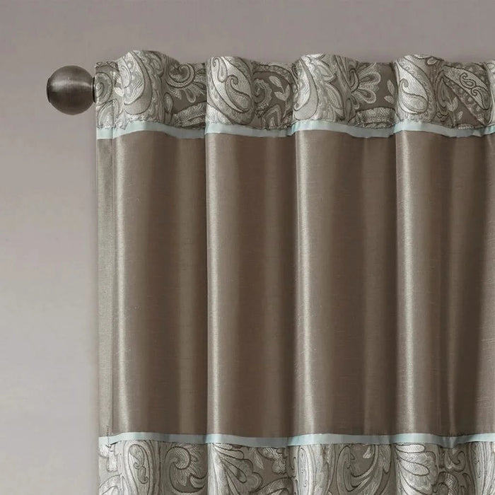 Jacquard Curtain Panel Pair(2 Pcs Window Panels) Default -DTYStore