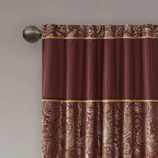 Jacquard Curtain Panel Pair(2 Pcs Window Panels) Default -DTYStore