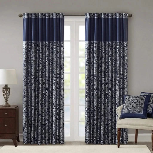 Jacquard Curtain Panel Pair Default -DTYStore