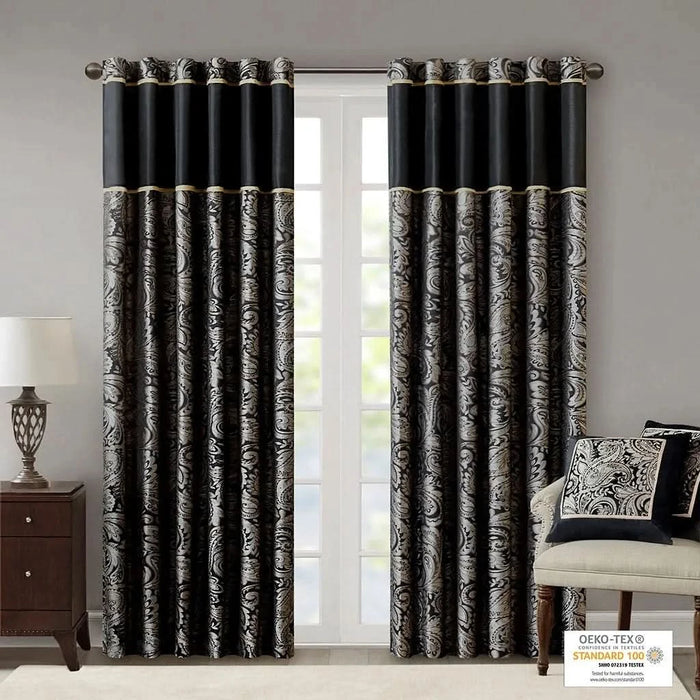 Jacquard Curtain Panel Pair(2 Pcs Window Panels) - DTY Store