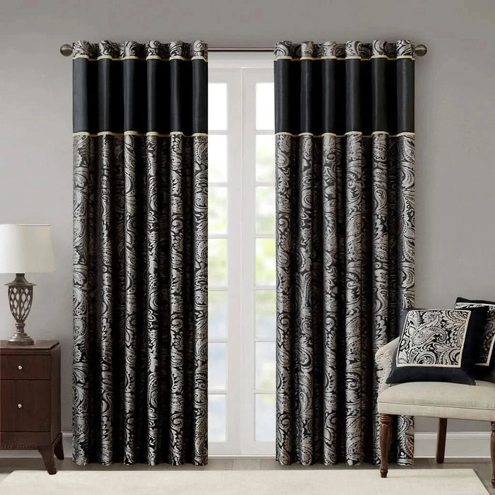 Jacquard Curtain Panel Pair(2 Pcs Window Panels) - DTY Store