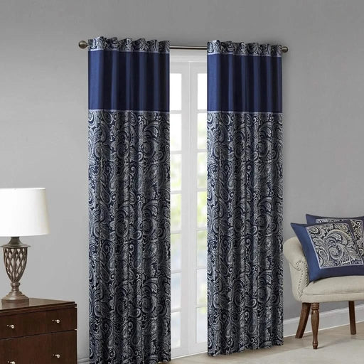 Jacquard Curtain Panel Pair Default -DTYStore
