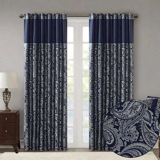 Jacquard Curtain Panel Pair Default -DTYStore