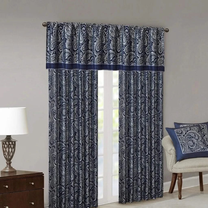 Jacquard Curtain Panel Pair Default -DTYStore