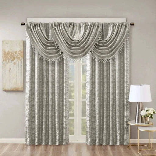 Jacquard Lined Total Blackout Rod Pocket/Back Tab Curtain Panel(Only 1 Pc Panel) Default -DTYStore
