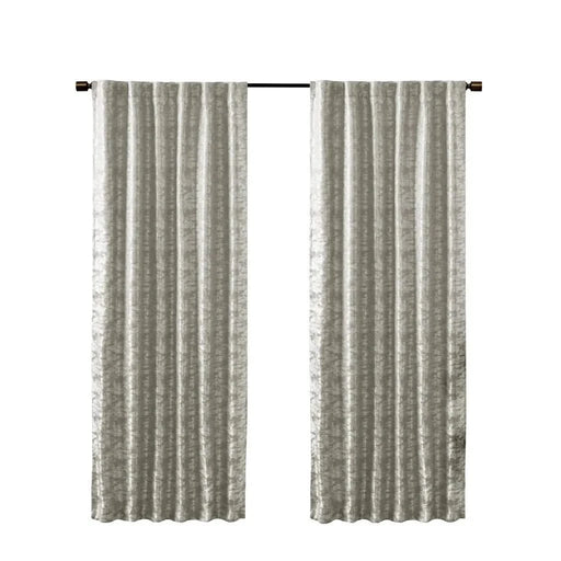 Jacquard Lined Total Blackout Rod Pocket/Back Tab Curtain Panel(Only 1 Pc Panel) Default -DTYStore