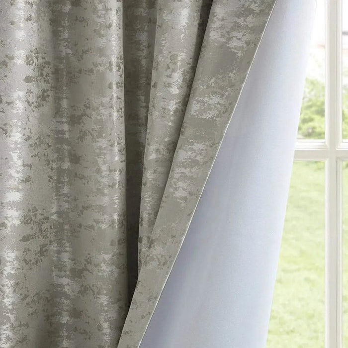 Jacquard Lined Total Blackout Rod Pocket/Back Tab Curtain Panel(Only 1 Pc Panel) Default -DTYStore