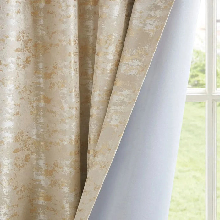 Jacquard Lined Total Blackout Rod Pocket/Back Tab Curtain Panel(Only 1 Pc Panel) - DTY Store