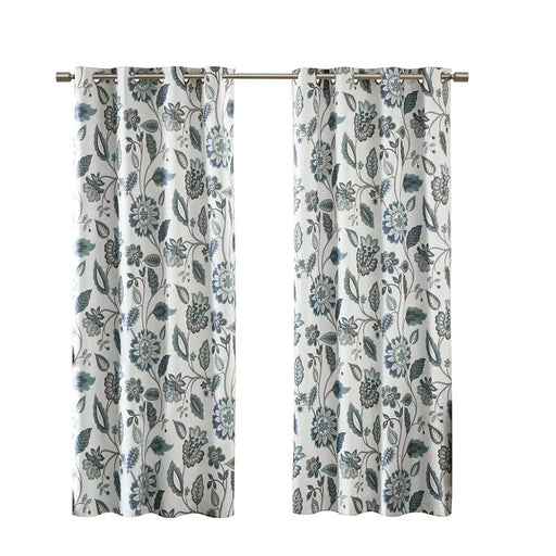 Jacquard Printed Room Darkening Curtain Panel Default -DTYStore