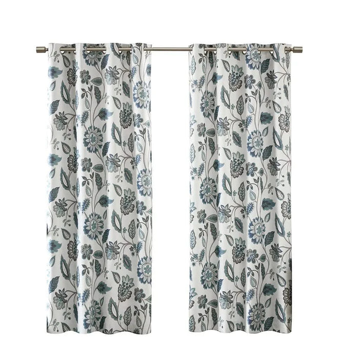 Jacquard Printed Room Darkening Curtain Panel Default -DTYStore