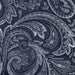 Jacquard Window Rod Pocket Valance With Beads Navy 50x18' - DTY Store