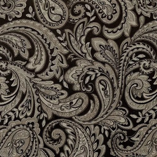 Jacquard Window Valance Black 50x18' Default -DTYStore