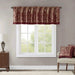 Jacquard Window Valance Burgundy 50x18' Default -DTYStore