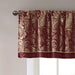 Jacquard Window Valance Burgundy 50x18' Default -DTYStore