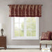 Jacquard Window Valance Burgundy 50x18' Default -DTYStore