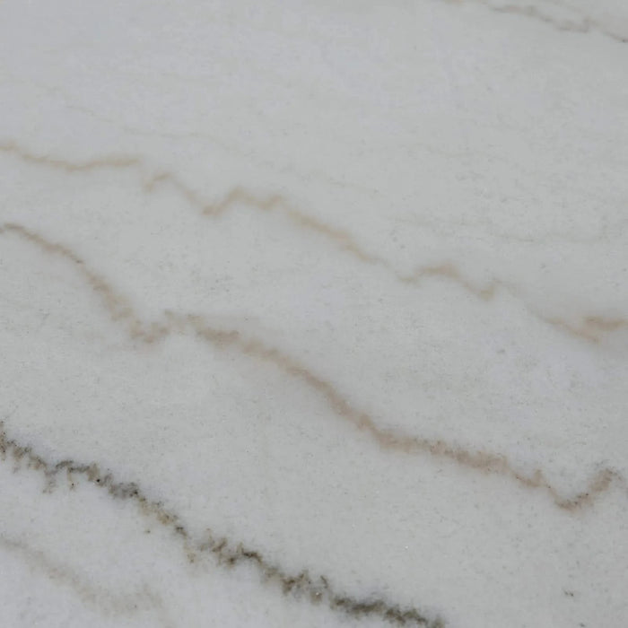 Jasmine Bar Table with Grey Arched Legs and Marble Top, Triangular Shape, 54 Inches Default -DTYStore