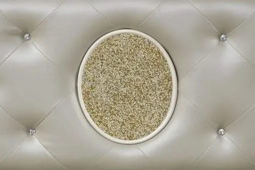 Jasmine Queen 4 Pc Unique LED Bedroom Set made with Wood in Beige (CA INVENTORY) Default -DTYStore