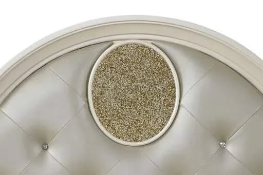 Jasmine Queen 4 Pc Unique LED Bedroom Set made with Wood in Beige (CA INVENTORY) Default -DTYStore