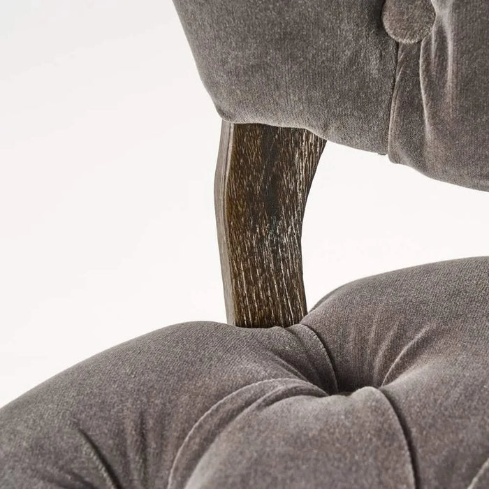 KD TUFTED CHAIR (WTHR)( SET OF 2 ) Default -DTYStore