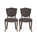 KD TUFTED CHAIR (WTHR)( SET OF 2 ) Default -DTYStore