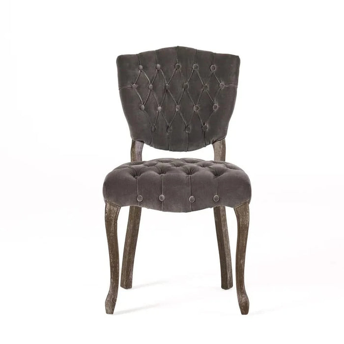 KD TUFTED CHAIR (WTHR)( SET OF 2 ) Default -DTYStore
