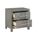 KENZO Modern Style Full 4PC Storage Bedroom Set Made with Wood, LED Headboard, Bluetooth Speakers & USB Ports - Grey - DTY Store