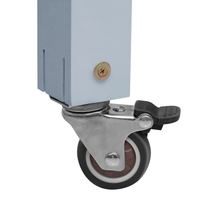 K&K 47 inch Kitchen Island with Extendable Dining Table, Rubber Wood Veneer Kitchen Table with Internal Storage Rack, Power Outlet, Kitchen island with Storage 2 Drawers 2 Cabinet,Grey Blue Default -DTYStore