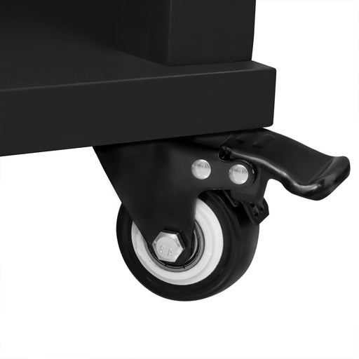 K&K 47 inch Kitchen Island with Extendable Dining Table, Rubber Wood Veneer Kitchen Table with Internal Storage Rack, Power Outlet, Kitchen island with Storage 2 Drawers 2 Cabinet, Black Default -DTYStore