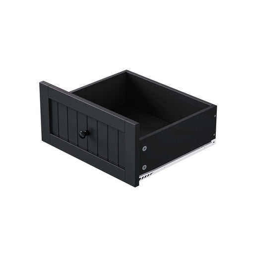 K&K 48 inch Large Kitchen Island with Drop Leaf,Power Outlet,Internal Storage Rack,Rolling Kitchen Storage Cart on 5 Wheels with 5 Open Side Racks,for Kitchen,Dining Room,Black(Not Include Stools) Default -DTYStore