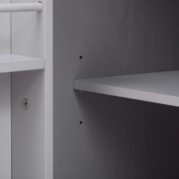 K&K 51.2'W Ash Veneer (Not Cheap Paper) Solid Wood Handwoven Kitchen Island with Drop Leaf, Coastal Kitchen Island on Wheels with Internal Storage Rack, Rolling Kitchen Cart, Champagne Default -DTYStore