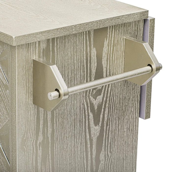 K&K 51.2'W Ash Veneer (Not Cheap Paper) Solid Wood Handwoven Kitchen Island with Drop Leaf, Coastal Kitchen Island on Wheels with Internal Storage Rack, Rolling Kitchen Cart, Champagne Default -DTYStore