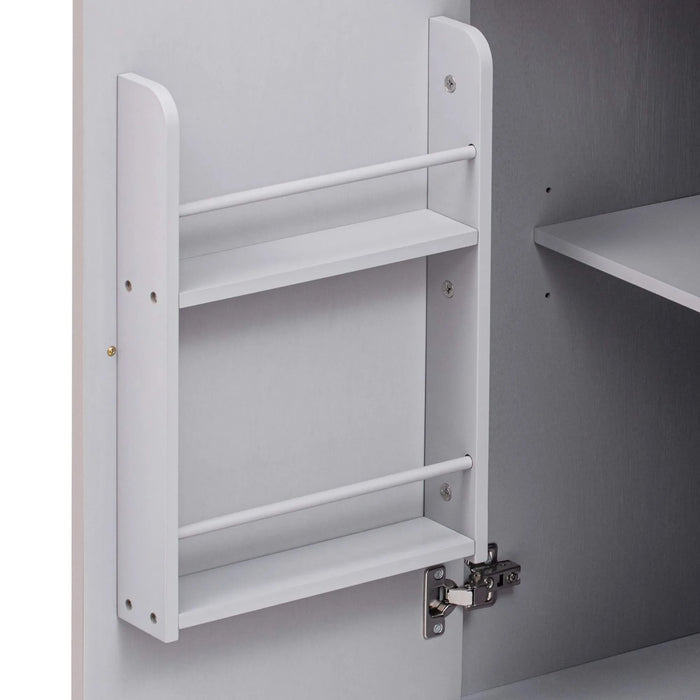 K&K 51.2'W Ash Veneer (Not Cheap Paper) Solid Wood Handwoven Kitchen Island with Drop Leaf, Coastal Kitchen Island on Wheels with Internal Storage Rack, Rolling Kitchen Cart, Champagne Default -DTYStore