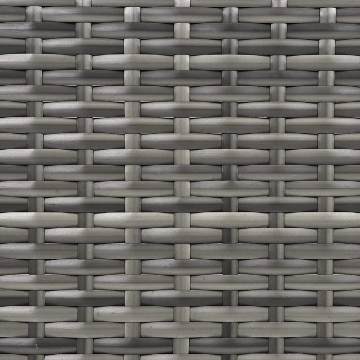 K&K 52.8'W Wicker Outdoor Grill Cart with Extended Plastic Wood Table Top, Rolling Kitchen Island on Wheels with Storage Cabinet, for Patio Backyard Garden Poolside, Double Handle Design, Grey Default -DTYStore