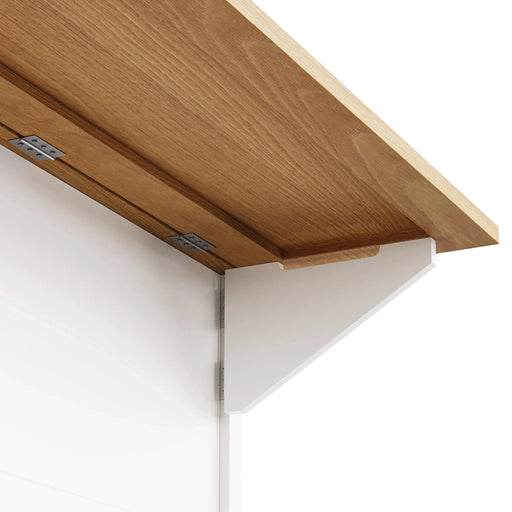 K&K 52'' Kitchen Island with Drop Leaf, Embossed Texture Kitchen Island on Wheels with Spice Rack, Towel Rack, 2 Doors and 5 Drawers, Kitchen Storage Cart with Adjustable Shelf for Kitchen, White Default -DTYStore