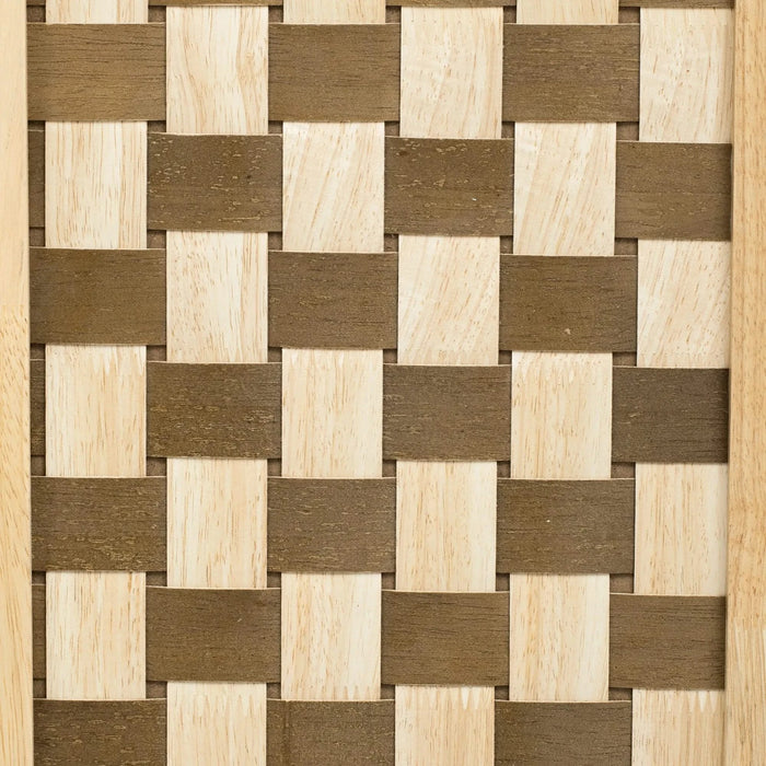 K&K 53.2'W 3D Woven Checkerboard Pattern Design Kitchen Island with Drop Leaf, Rolling Kitchen Island on Wheels with Internal Storage Rack, Power Outlet, Kitchen Cart with 3 Drawers 2 Cabinets, Nature Default -DTYStore