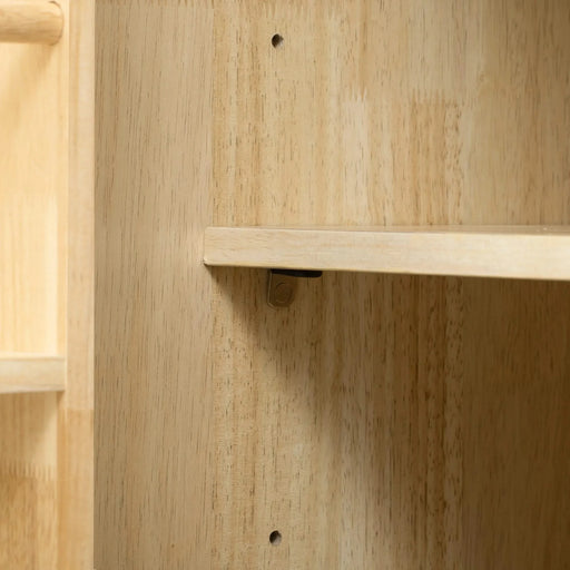 K&K 53.2'W 3D Woven Checkerboard Pattern Design Kitchen Island with Drop Leaf, Rolling Kitchen Island on Wheels with Internal Storage Rack, Power Outlet, Kitchen Cart with 3 Drawers 2 Cabinets, Nature Default -DTYStore