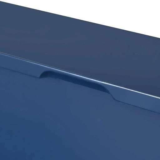 K&K 53.2'' Kitchen Island with Drop Leaf, Kitchen Storage Cart with Spice Rack, Towel Rack and 2 Drawers, Rolling Kitchen Island on Wheels with Adjustable Shelves for Kitchen, Dining Room, Navy Blue Default -DTYStore