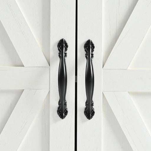 K&K 53.5''Farmhouse Kitchen Island with Power Outlet, Kitchen Storage Island with Drop Leaf, Spice Rack and Drawer, Rolling Kitchen Cart on Wheels, for Home, Kitchen and Dining Room, White Default -DTYStore