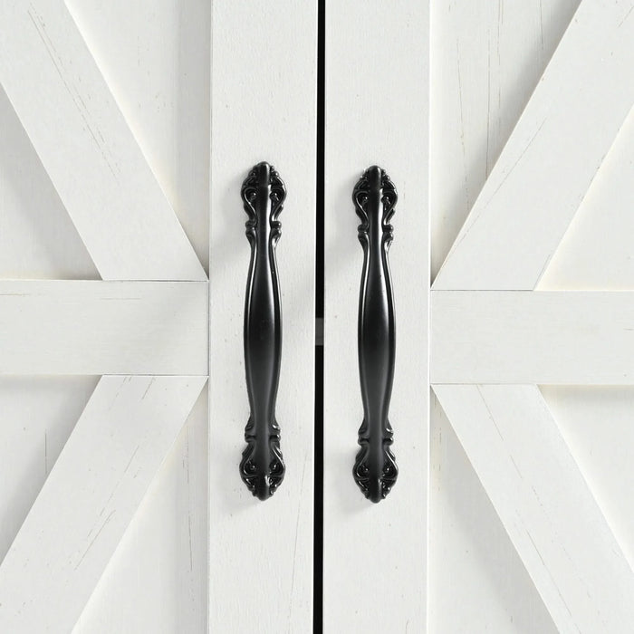 K&K 53.5''Farmhouse Kitchen Island with Power Outlet, Kitchen Storage Island with Drop Leaf, Spice Rack and Drawer, Rolling Kitchen Cart on Wheels, for Home, Kitchen and Dining Room, White Default -DTYStore