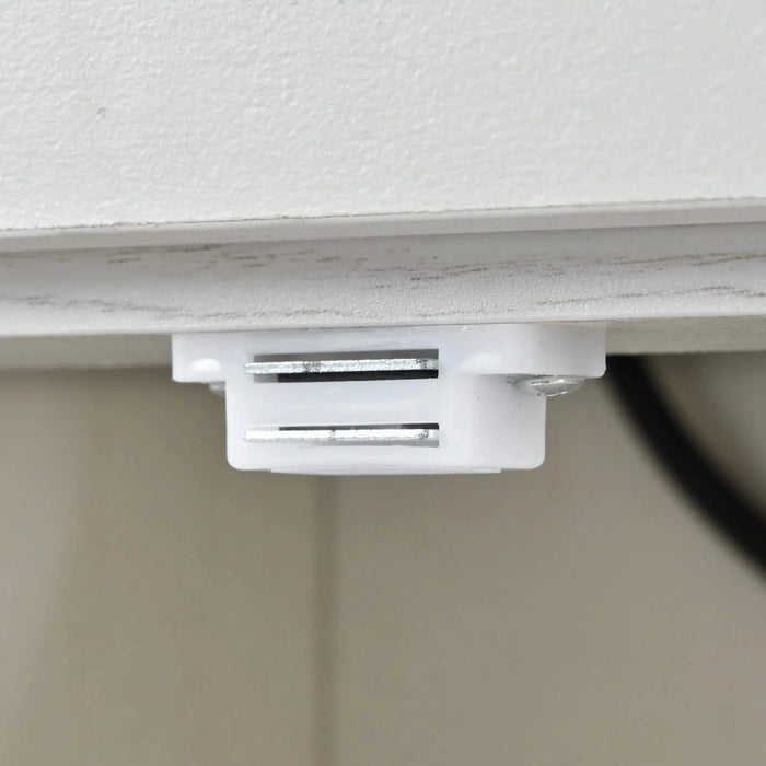 K&K 53.5''Farmhouse Kitchen Island with Power Outlet, Kitchen Storage Island with Drop Leaf, Spice Rack and Drawer, Rolling Kitchen Cart on Wheels, for Home, Kitchen and Dining Room, White Default -DTYStore